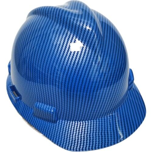 DARLINGWELL Hard Hat ABS Safety Helmet Classic Blue Carbon Fiber Color Construction Work Cap Railway Mine Traffic Working