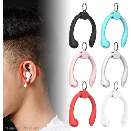 1 Pair Earhook Anti-lost Anti-falling Bluetooth Earphones Earhook Silicone Protective Cover for Running Jogging and Cycling