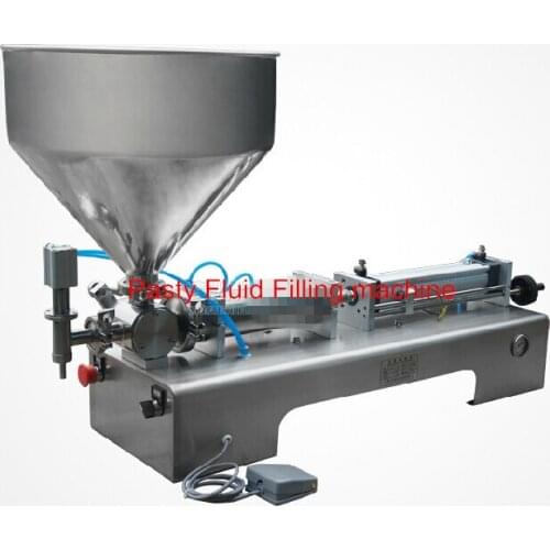 10-200ML Pneumatic pasty food filling machine sticky pasty filler stainless SS304,hot sauce bottling equipment,beverage packer
