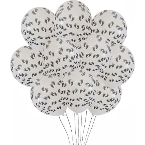 12inch Balloons baby boy girl Ankle Print Balloon Birthday Party baby shower Banquet Christmas Home Decoration Latex Balloons