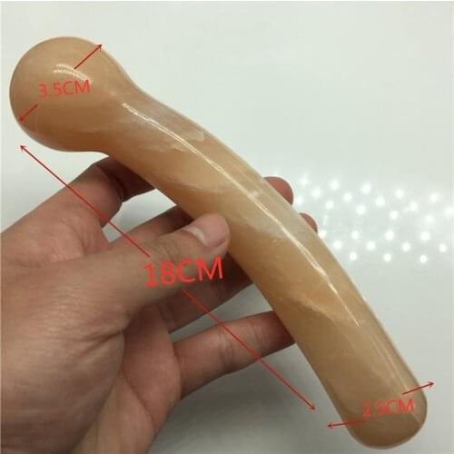 18cm natural Pink dongling jade quartz crystal point massage wand goddess yoni pleasure wand reiki healing wand for wife gift