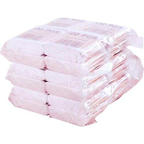 800Pcs/Pack Disposable Cotton Swabs Bamboo Cotton Buds Cotton Swabs Medical Ear Cleaning Wood Sticks Makeup Health Tools Tampo