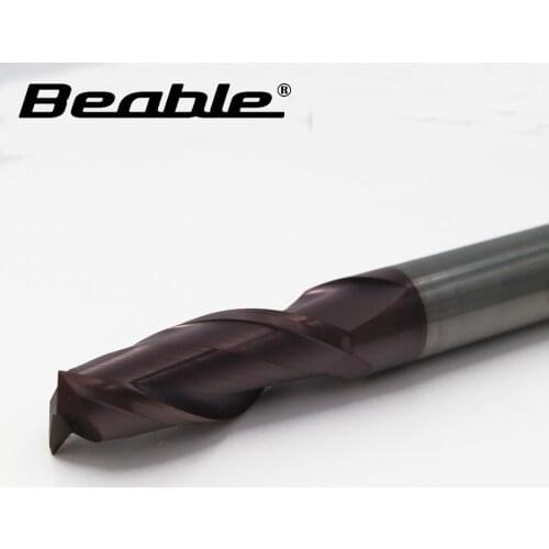 Beable tools 16*16*45*100 2Flute end mill HRC55 end mills carbide cnc milling cutter cutters for metal milling tools