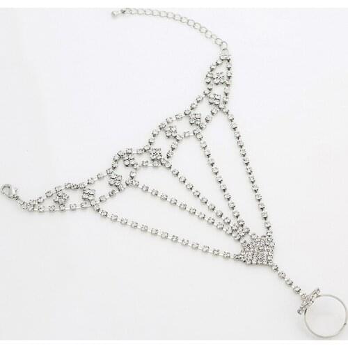 Bracelets For Women Charm Band Jewelry YFJEWE New Fashion Stainless Steel Round Design Full Rhinestone Crystals Bangle #B116