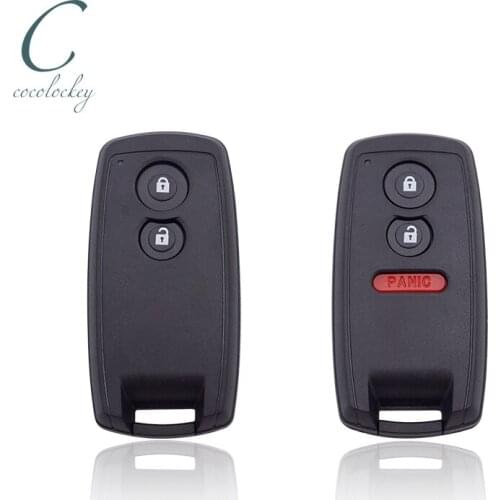 Cocolockey Remote Key Shell Blank Fit for SUZUKI SX-4 XL-7 Swift Grand Vitara 2button Smart Remote Car Key 2+1Button