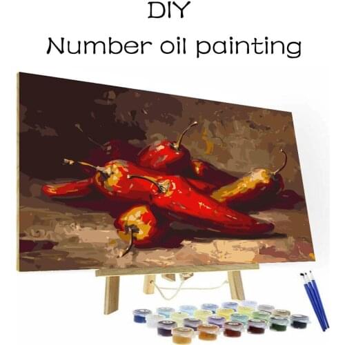 Home Restaurant Living Room Decoration Posters Paint by Number Canvas Mural Zero Basis Acrylic Paint Art Painting Set Crafts