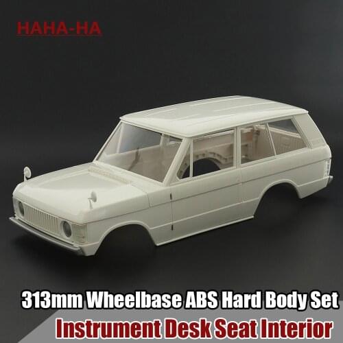 313mm Wheelbase ABS Hard Body Set / Instrument Desk Seat Interior for 1/10 RC Crawler Axial Traxxas TRX4 SCX10 Range Rover 1970