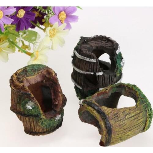 Creative Fish Tank Porous Hiding Cave Bucket Landscaping Decoration Aquarium Ornament Water Tank Accessories Supplies Decoration