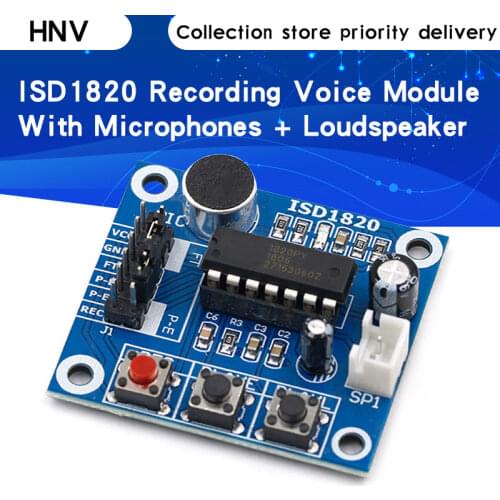 ISD1820 recording module voice module the voice board telediphone module board with Microphones + Loudspeaker