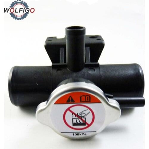 WOLFIGO Radiator Coolant Filler Fill Neck With Cap 1350A015 Fit for Mitsubishi Lancer 2008-2015 Outlander 2007-2013