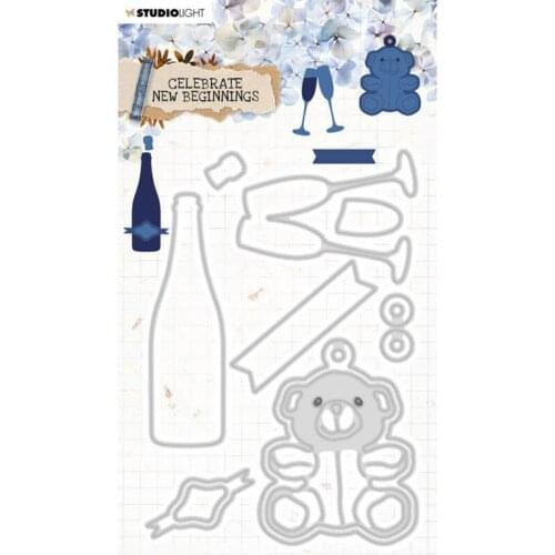 CH 2021 New Arrival Bottle bear Metal Cutting Dies and stamps DIY Scrapbooking Card Stencil Paper DIY Cards