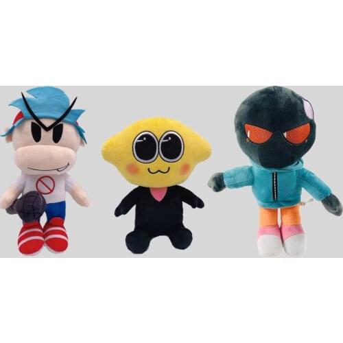 New 2PCS Set Friday Night Funkin Plush Toy Soft Boyfriend Whitty Monster Plush Doll 20-26cm Cute Game Toys Gift For Kids Fans
