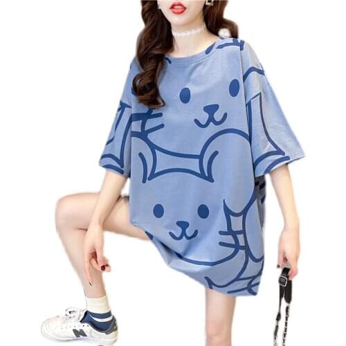 New Cute Pregnant Maternity Clothes Casual Pregnancy T Shirts Cartoon Cat Print Funny Pregnant Women Summer Tees Pregnant Tops