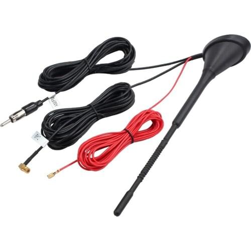 Zero Clearance Roof Mounted AM FM Radio Antenna Aerial Base Kit Universal Active Amplified DAB+FM Radio Car Aerial Antenna Mast