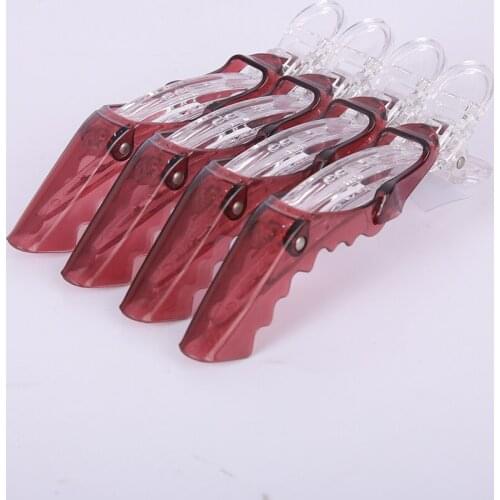 Barber Accessories Hair Clippers Assistant Hair Cutting Salon Crocodile Hair Clip Set 4 PCS