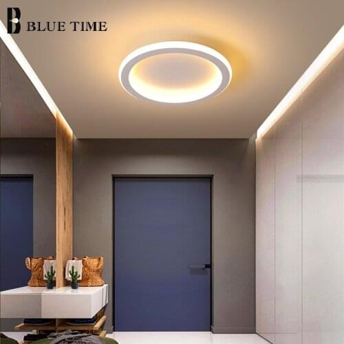 Black White Simple Led Ceiling Light For Living room Bedroom Corridor Kitchen Modern Home Indoor Lighting Ceiling Lamp Fixtures