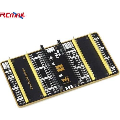 RCmall Dual GPIO Expander for Raspberry Pi Pico, Two Sets of Male Headers For Connecting More Expansion Modules