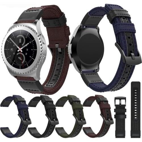 20mm canvas and classic watch Strap For Samsung Gear S2 canvas /Classic watch wristband Bands Watch band 20mm Classic watchbands