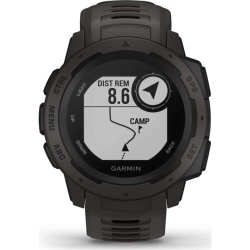 Garmin Instinct GPS Rugged Outdoor Watch Features Glonass Galileo Heart Rate Monitoring Compass Marathon Smart Watch
