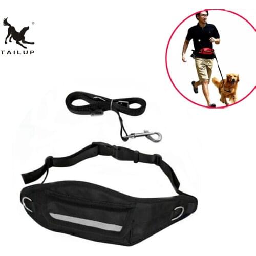 TAILUP Hands Free Leash For Dogs Pet Outdoor Riding Running Harness Quick Release Jogging Leashes