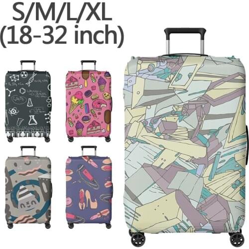 Thickened street graffiti suitcase cover, suitcase, suitcase protection cover, suitable for 18-32 suitcase cover elasticity