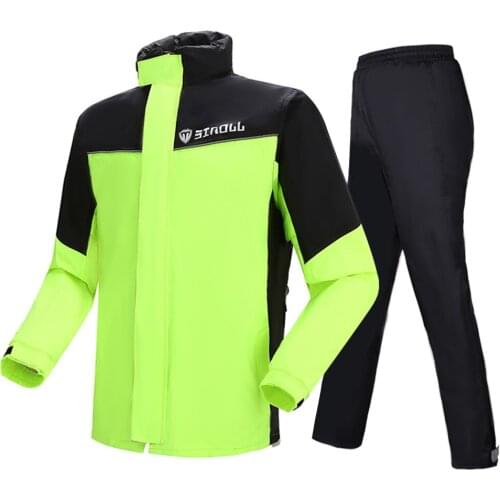 Waterproof Motorcyclist Rain Suit Moto Raincoat Rain Coat Jacket Pants Motorcycle Fishing Motorbike Biker Rain Set For Men