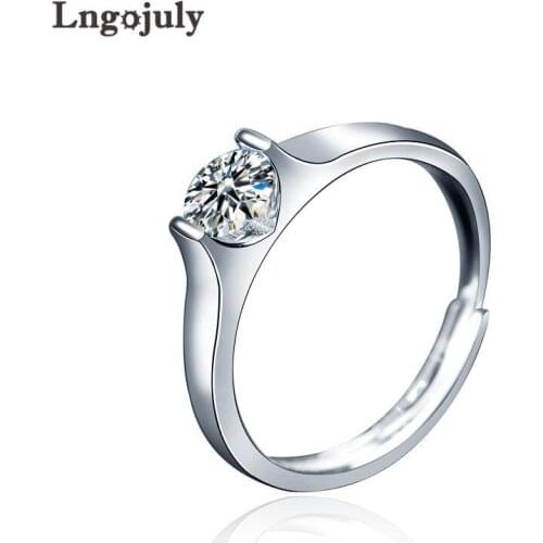 New Moissanite Ring Pure 925 Sterling Silver Moissanite Ring Wedding Party Anniversary Ring For Women Silver 925 Jewelry Gift