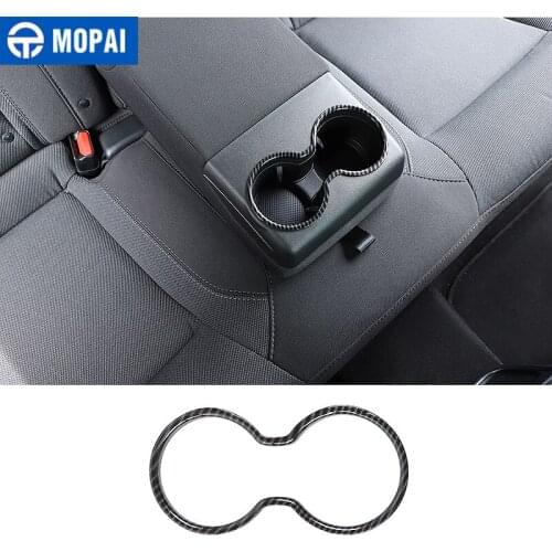 MOPAI Interior Accessories for Dodge Charger 2015+ Car Rear Armrest Cup Holder Decoration Cover for Dodge Charger 2015