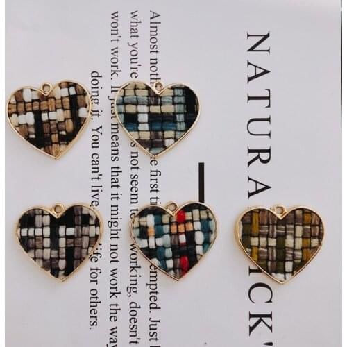 Alloy Love Pendant Necklace Charms DIY Material Jewelry Earring Accessories