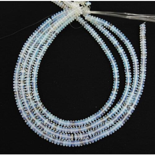 Wholesale Fashion natural abacus stone beads charms opal beads for diy jewelry making bracelets 3x6mm 180pcs/lot