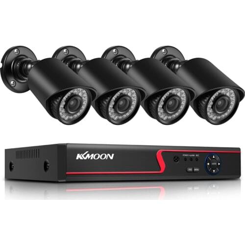 1080P Home Wired Security Cameras System, 8CH DVR and 4PCS 2MP 1080P Outdoor Indoor Waterproof Surveillance Camera