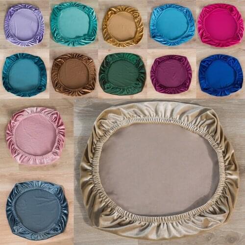 Stretch Non-Slip Velvet Kitchen Dining Seat Protector Slipcover Chair Covers