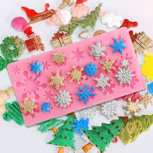 Cake Mold Eco-friendly Heat Resistant Silicone Christmas Trees Shaped Dessert Mould DIY Tools Decorating tools Cake Mold