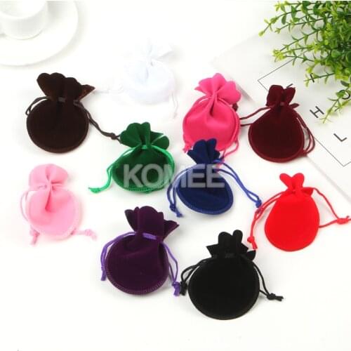 Hot Selling Jewelry Gift Bag 7*9cm 100pcs/lot Gourd Velvet Bag 5 Color In Stock For Jewelry Packaging Gift Pouch Customize LOGO