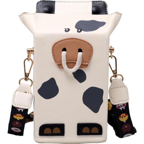 Cute Milk Box Carton Shape Shoulder Crossbody Bag Purses Handbags for Women Clutch Fashion Phone bags messenger bag Novelty Bags