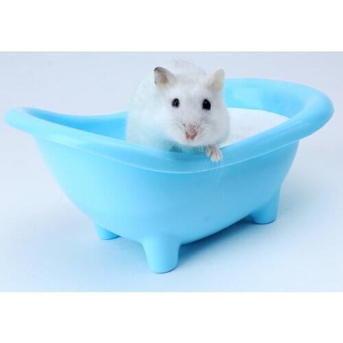 Cute Mouse Hamster Bathing Bathtub Guinea Pig Pet Plastic Bathtub Bathing Toy Little Bathroom Supplies Rat Animal Accessories