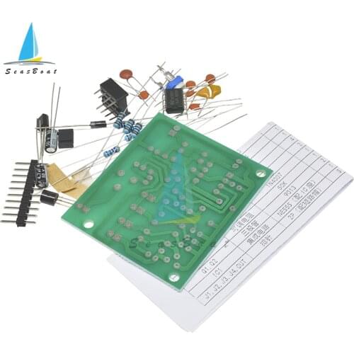 DC6-12V NE555 Pulse Generator Module Sine/Triangle/Square Wave Generator Multi-Channel Waveform Signal Generator DIY Kit
