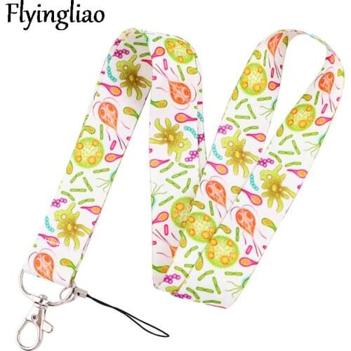 Cartoon Medical Equipment Doctor Lanyard Badge ID Mobile Phone Rope Key Lanyard Neck Straps Accessories webbings ribbons