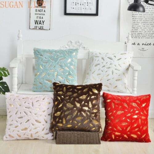 Soft Plush Cushion Cover Decorative Pillows Cover Fur Home Deco rPillow Case Decorative Room Seat Sofa Bed Decoration Pillowcase