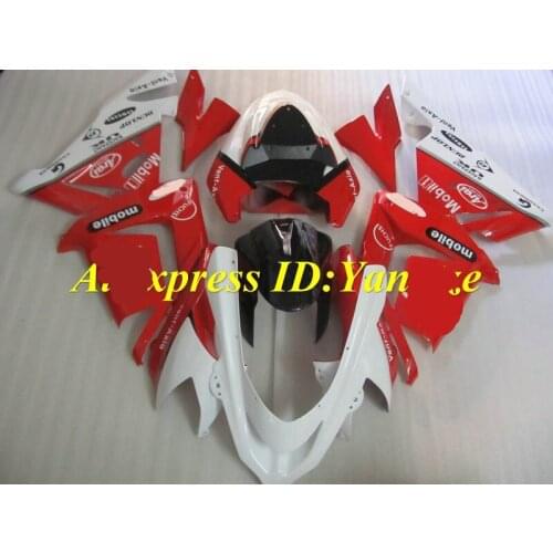 Top-rated Motorcycle Fairing kit for KAWASAKI Ninja ZX10R 2004 2005 ZX10R 04 05 Red white black ABS Fairings set+7 gifts SF05