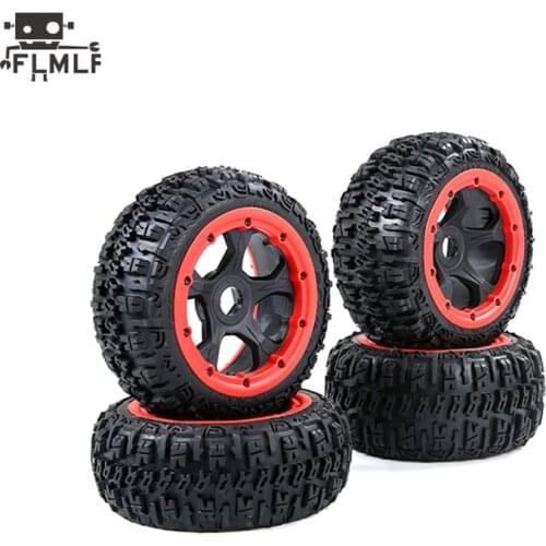 Front and Rear Off Road Excavator Tires on 5 Spoke Wheels Fit 1/5 HPI ROFUN BAHA ROVAN KM GTB MCD BAJA 5B Toys Parts