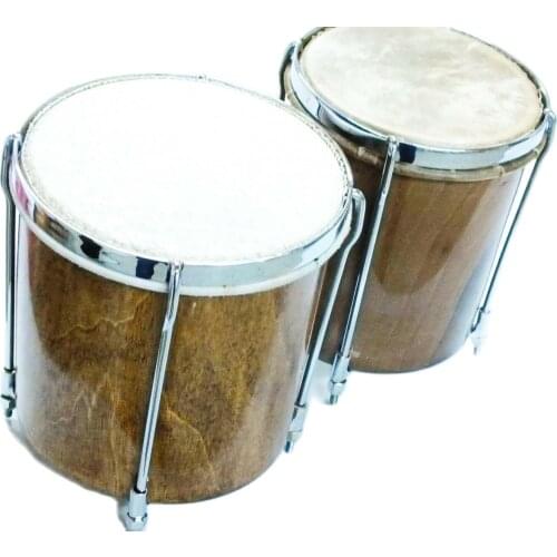 Walnut Wood Turkish Made Percussion Handmade Bongo With Gigbag