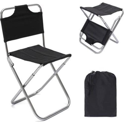 Portable Ultralight Outdoor Camping Chair Multifunctional Folding Stool Fishing Beach Picnic Aluminum Alloy Folding Chair