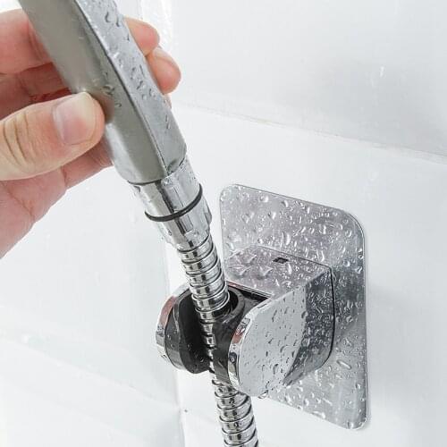 Adjustable Silver Handheld Suction Up Drill-free Head Holder Fits Fixing Shower Head Stand Shower Bracket Holder
