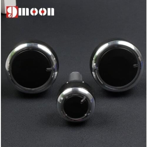 3PCS Aluminum Alloy Air Conditioning Knob AC Knob Heat Control Button for volkswagen VW Passat B5 GOLF 4 Bora Auto Accessories