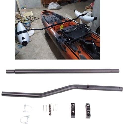 Kayak Float Stabilization System, D-Ring and Rods Kit, for Kayaks, Canoes, Fishing Boat, Ocean-Going Boats, Install Tools Set