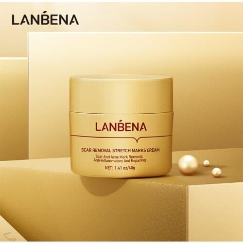LANBENA Acne Scar Removal Face Cream Stretch Marks Repair Remove Acne Spots Acne Fade Scar Melanin Moisturizing Smooths Skin