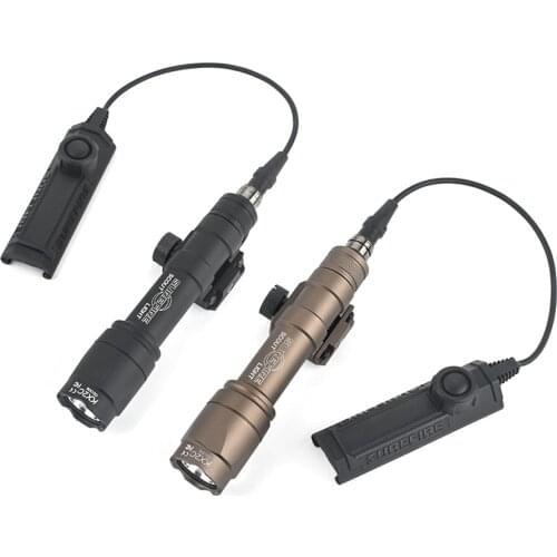 Aisoft Surefire M600 M600C Mini Weapon Scout Light Outdoor Rifle Hunting Flashlight with Dual Function Tape Switch Fit 20mm Rail