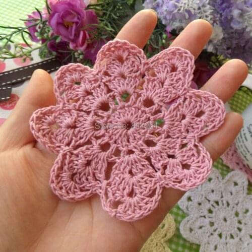 New arrival 5 colors 12 pics/lot fabric napkin for table decor cup pad pot holder lace doilies for home decor coaster pad
