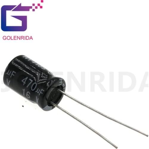 20PCS Electrolytic capacitor 16V470uF 8*12mm aluminum electrolytic capacitor 470uf 16v